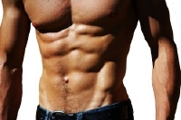 Man with excellent abdominal muscles