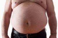 Man with a large belly