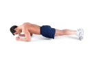 Train the abs with exercises like the plank