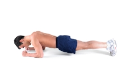 The standard plank exercise